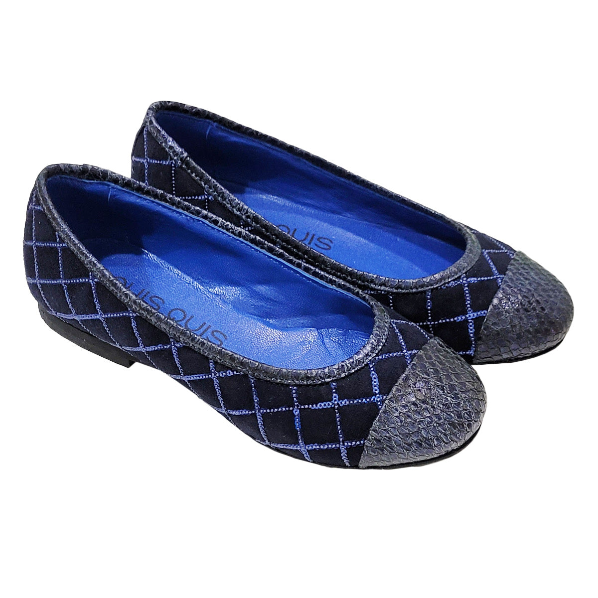 Quis Quis  coat Shoe -  Navy Blue