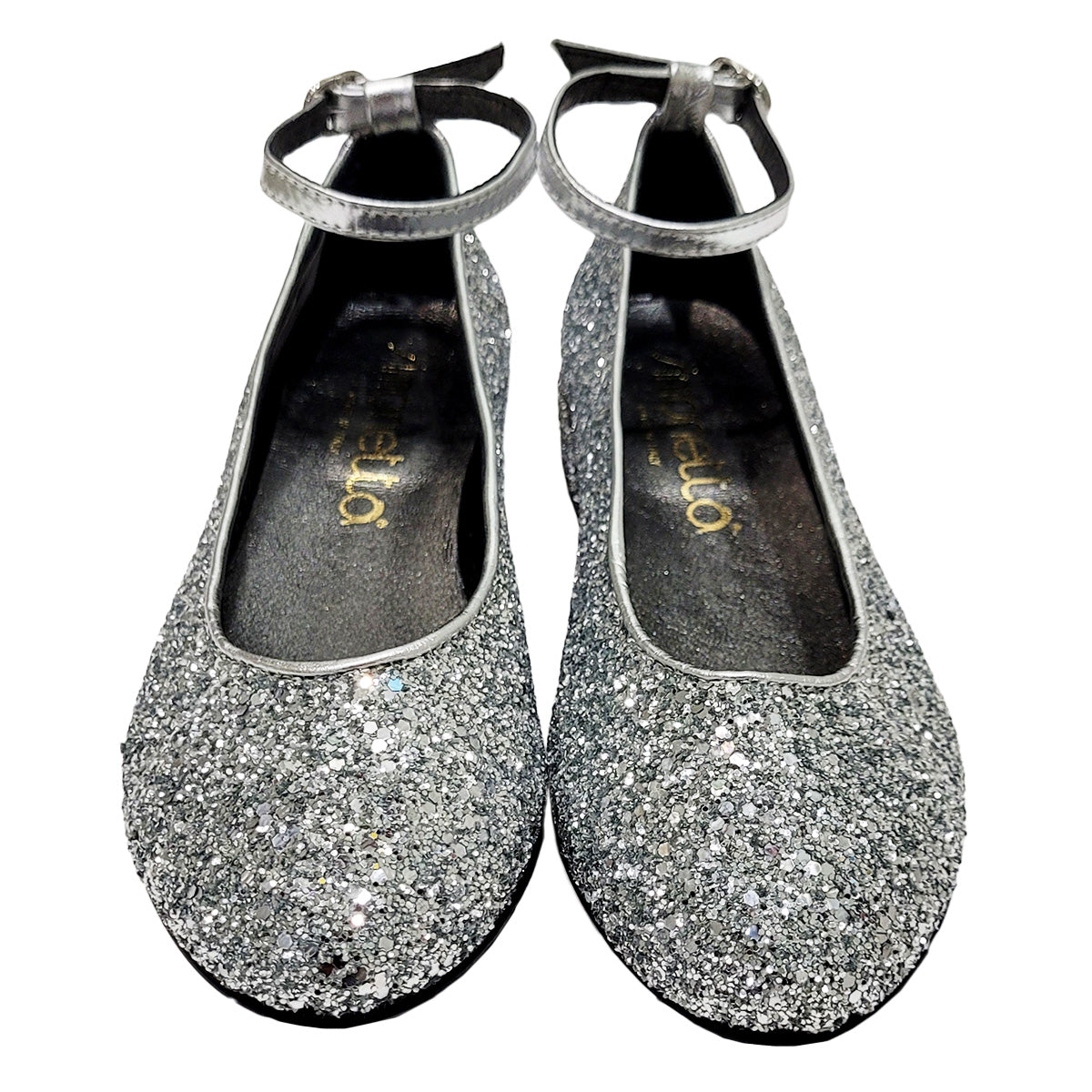 Simonetta Glitter Silver Shoe