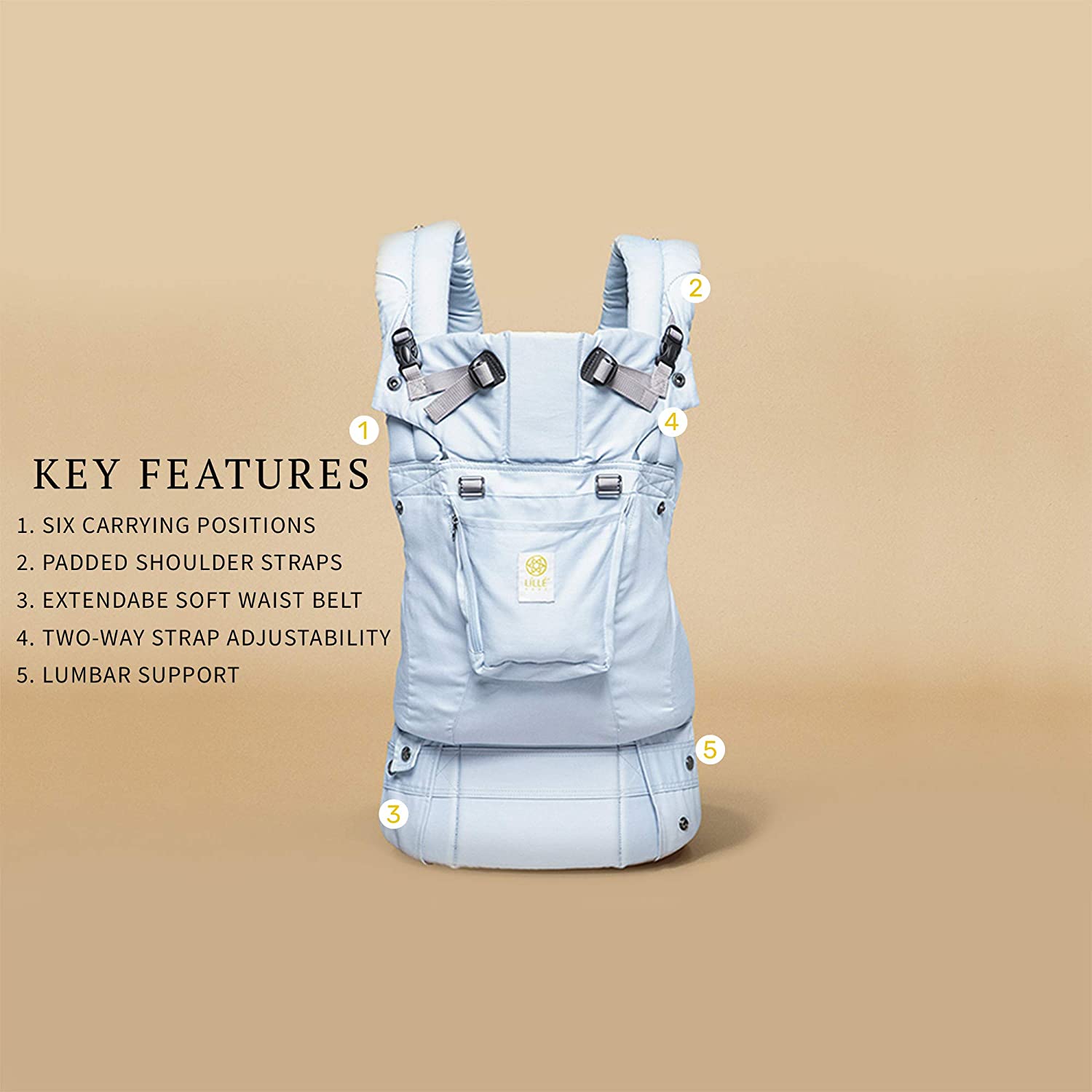 Lille Baby Organic Carrier’s - Powder Blue