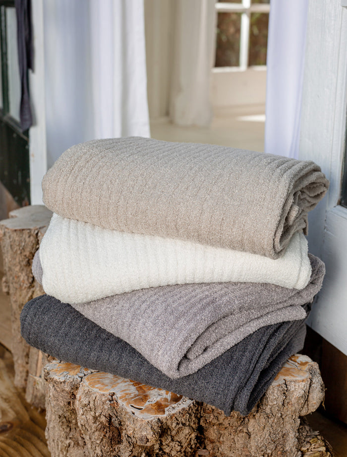 Cozychic Lite Ribbed Throw - Pearl