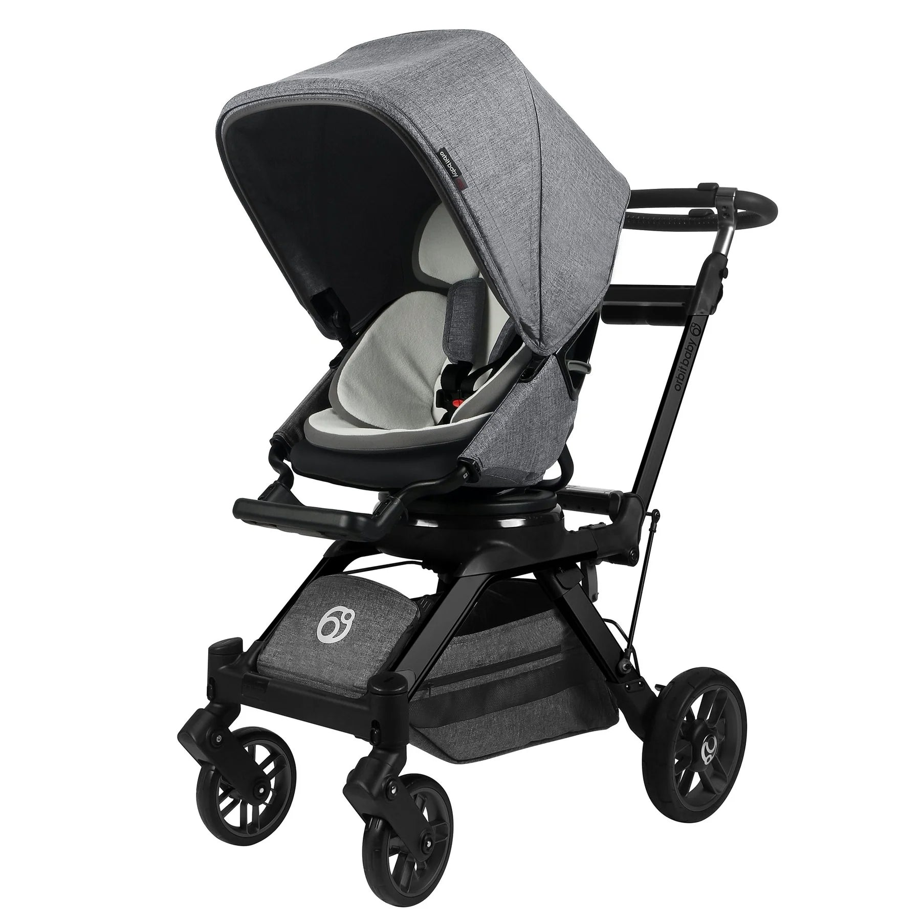G5 Stroller - Mélange Gray Seat With Black Frame
