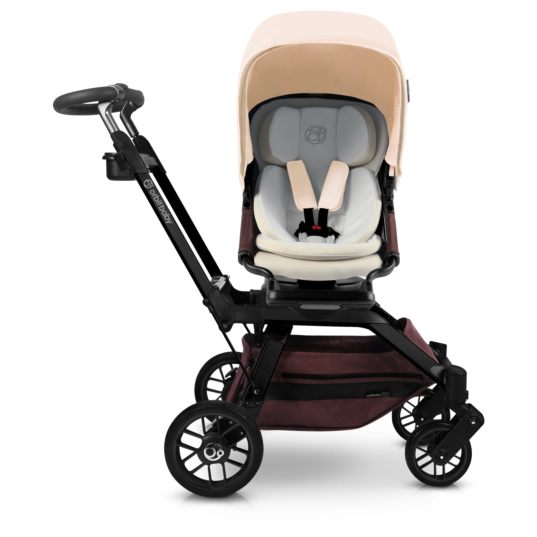 G5 Stroller - Mocha Seat With Black Frame