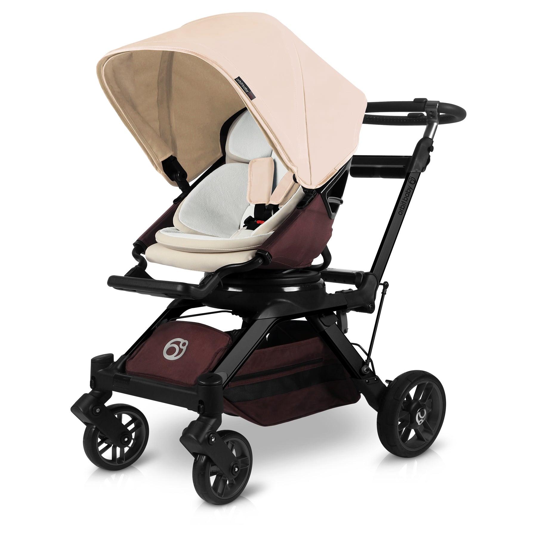 G5 Stroller - Mocha Seat With Black Frame