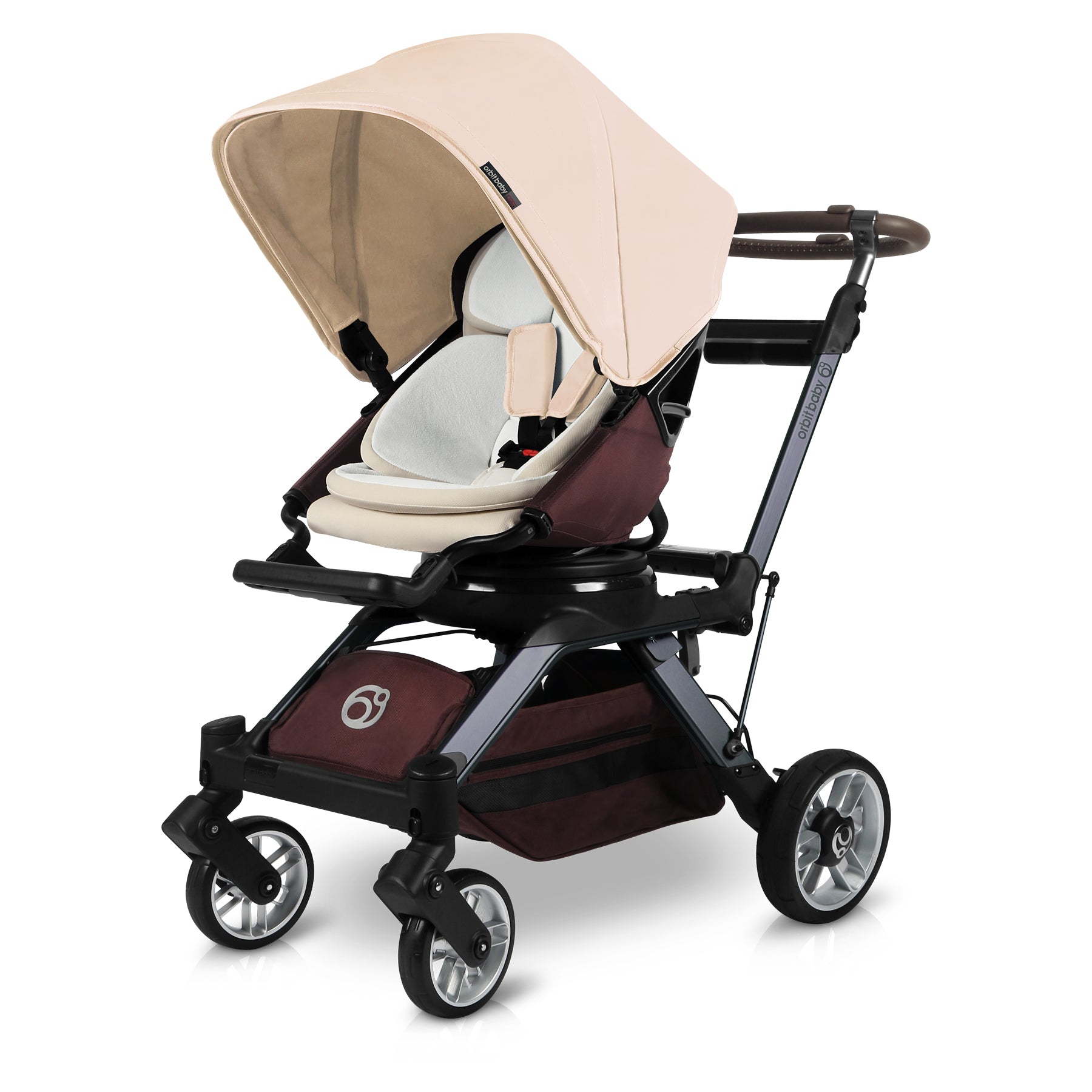 G5 Stroller - Mocha Seat With Titanium Silver Frame
