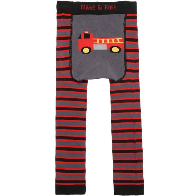 Blade & Rose Fire Engine Printed Leggings with Elasticised Waistband