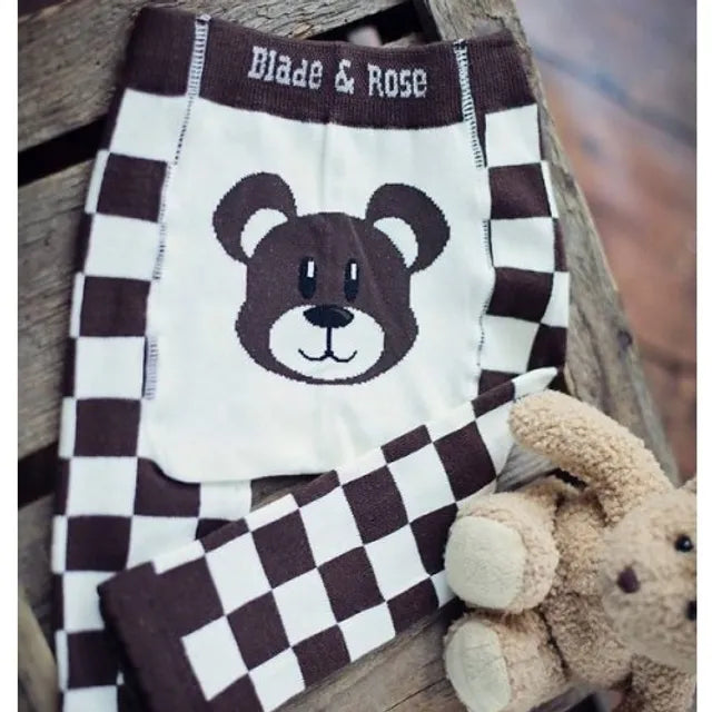 Blade & Rose Bear Printed Leggings with Elasticised Waistband