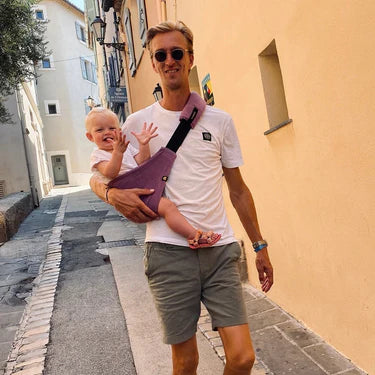 Toddler carrier lilac rib