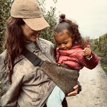 Toddler Carrier corduroy olive green