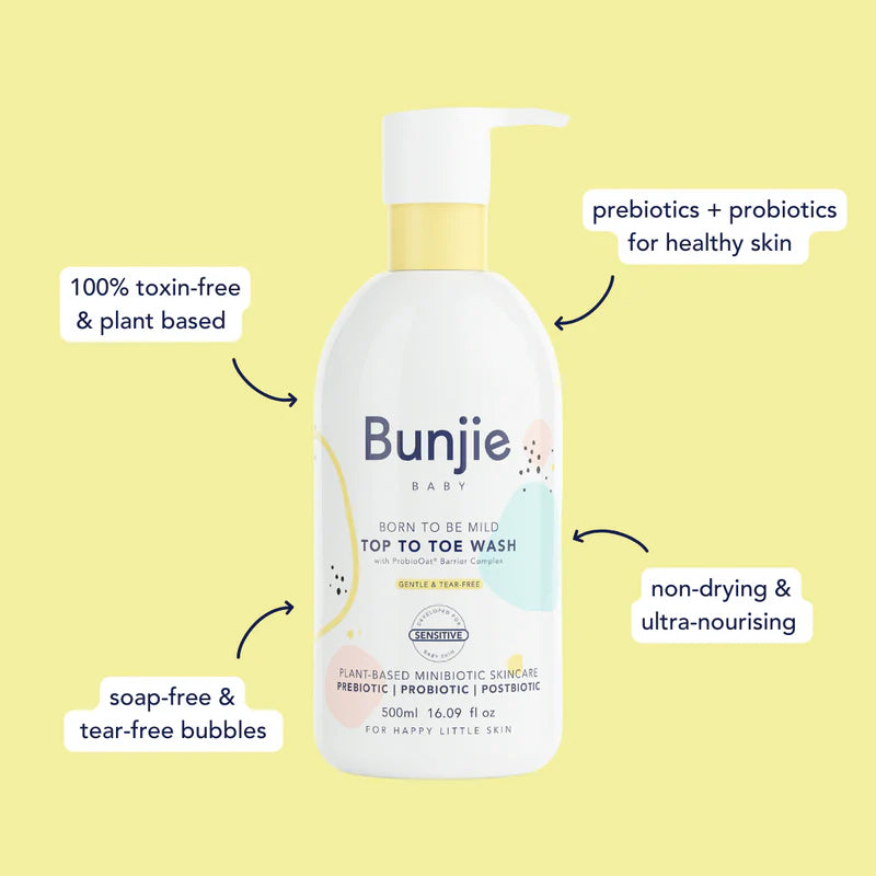 Bunjie - Super Size Top to Toe Wash & Bubble Bath 500ml