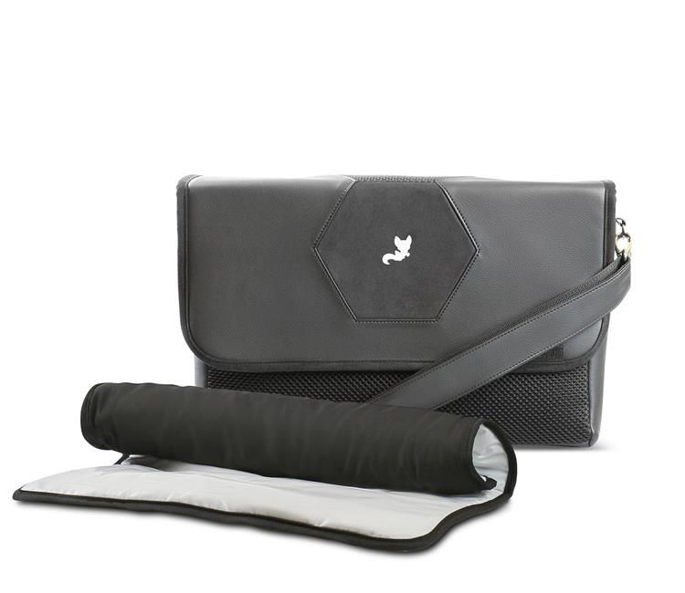 Hexagon Diaper Bag - Carbon Black