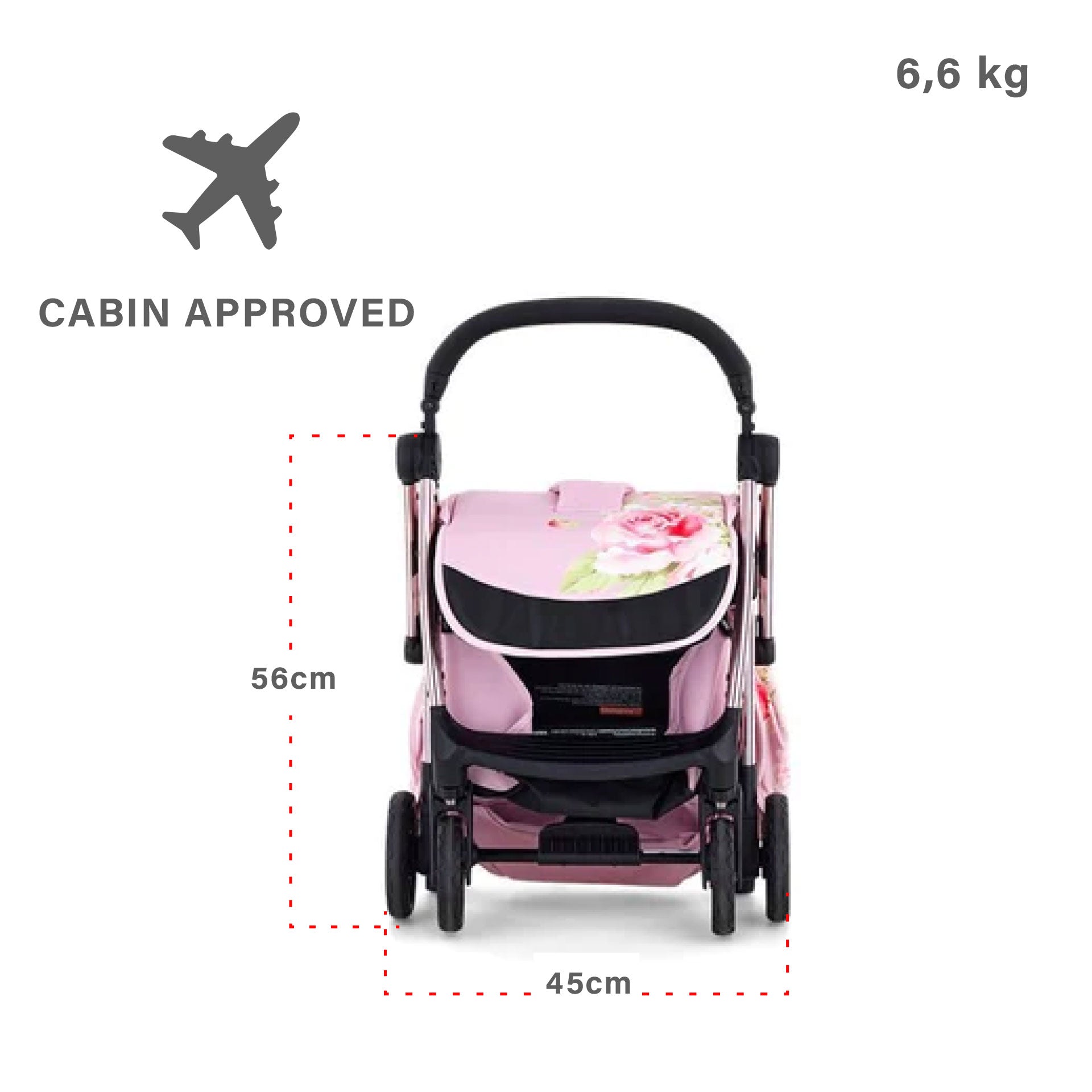 Leclerc Baby Monnalisa stroller - Antique Pink