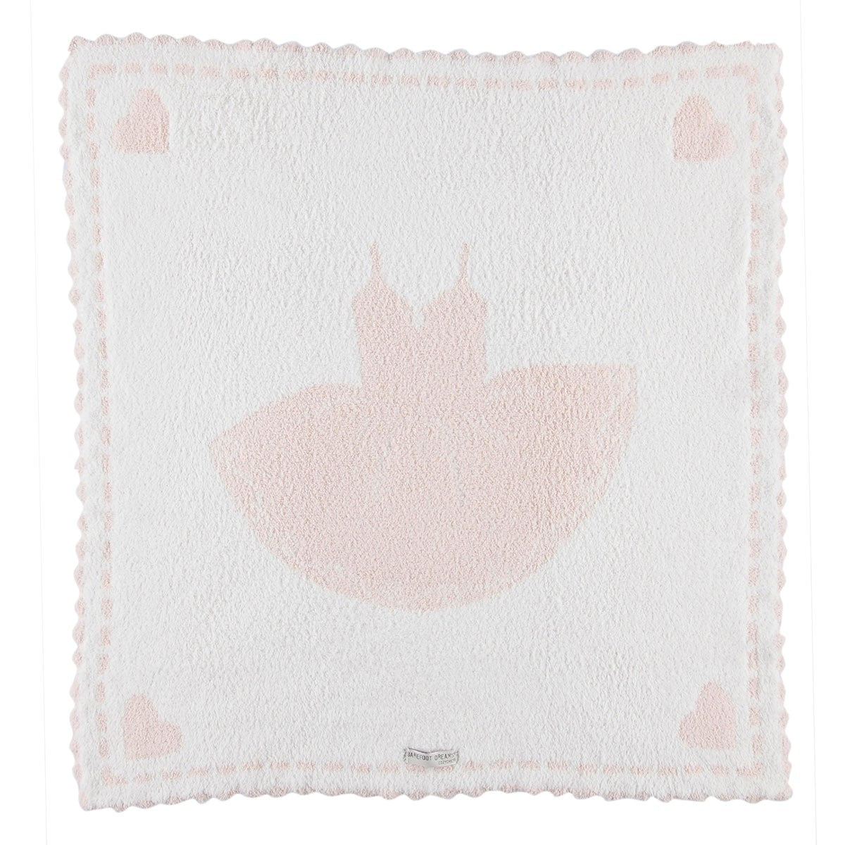Barefoot Dreams Cozy Chic Scalloped Receiving Blanket