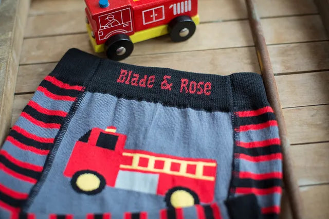 Blade & Rose Fire Engine Printed Leggings with Elasticised Waistband