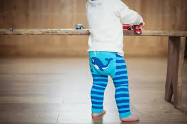 Blade & Rose Blue Whale Printed Leggings with Elasticised Waistband