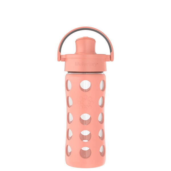 Water Bottle with Silicone Sleeve and Active Cap 12oz