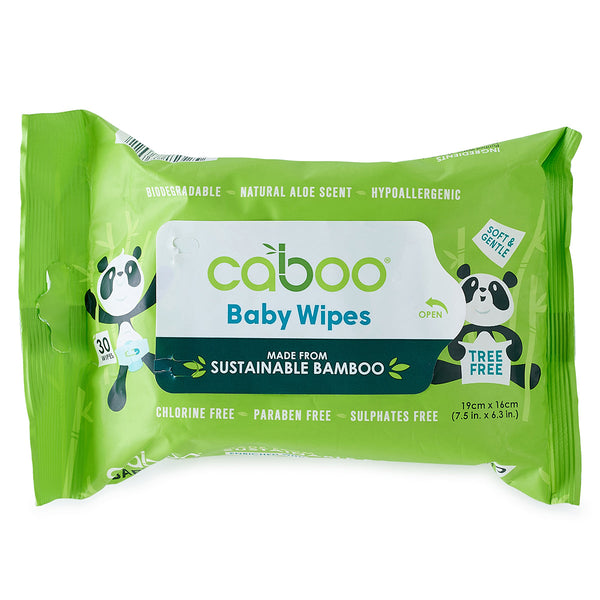 Caboo - Bamboo Baby Wipes / 30 Wipes
