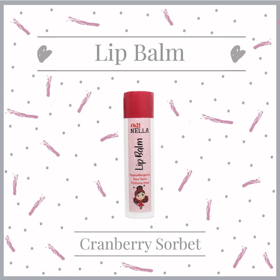 Cranberry Sorbet Lip Balm Non Toxic Make Up