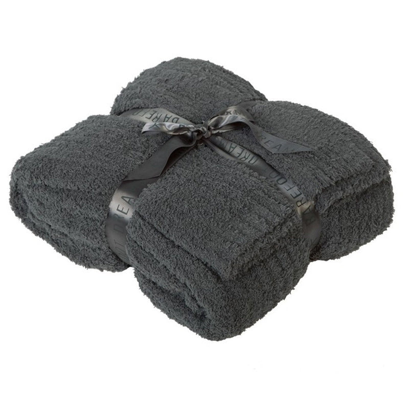 BAREFOOT DREAMS COZYCHIC RIBBED Q/K BLANKET